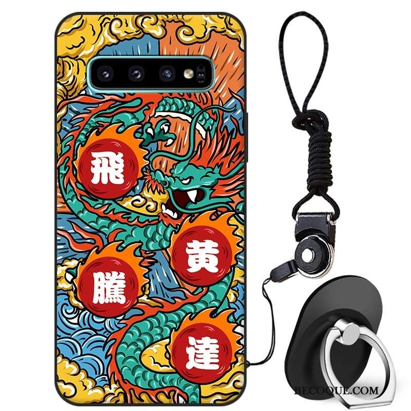 Futerał Samsung Galaxy S10+ Ochraniacz Chiński Stylna Telefon, Etui Samsung Galaxy S10+ Torby Anti-fall