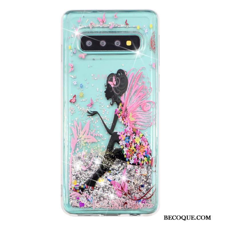 Futerał Samsung Galaxy S10+ Ochraniacz Quicksandna Telefon, Etui Samsung Galaxy S10+ Przezroczysty