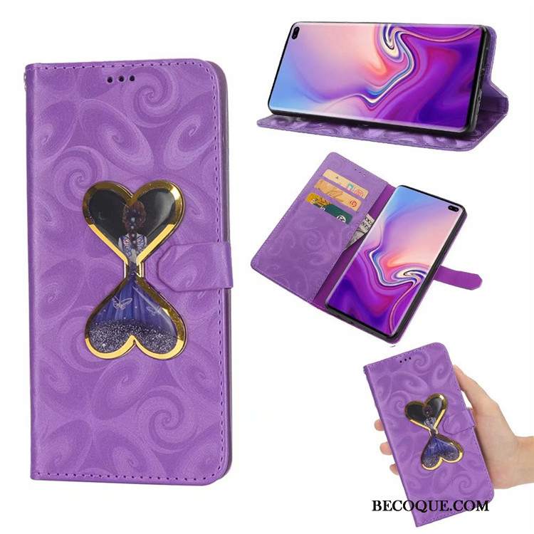 Futerał Samsung Galaxy S10+ Pokrowce Anti-fallna Telefon, Etui Samsung Galaxy S10+ Kolor Miłość Quicksand