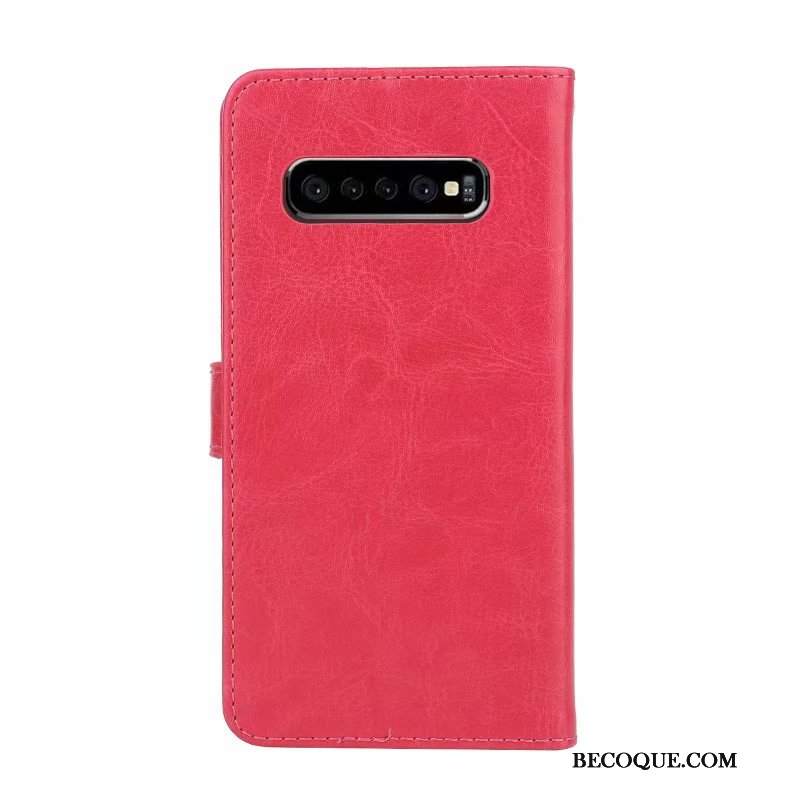 Futerał Samsung Galaxy S10+ Portfel Niebieskina Telefon, Etui Samsung Galaxy S10+ Skóra Anti-fall