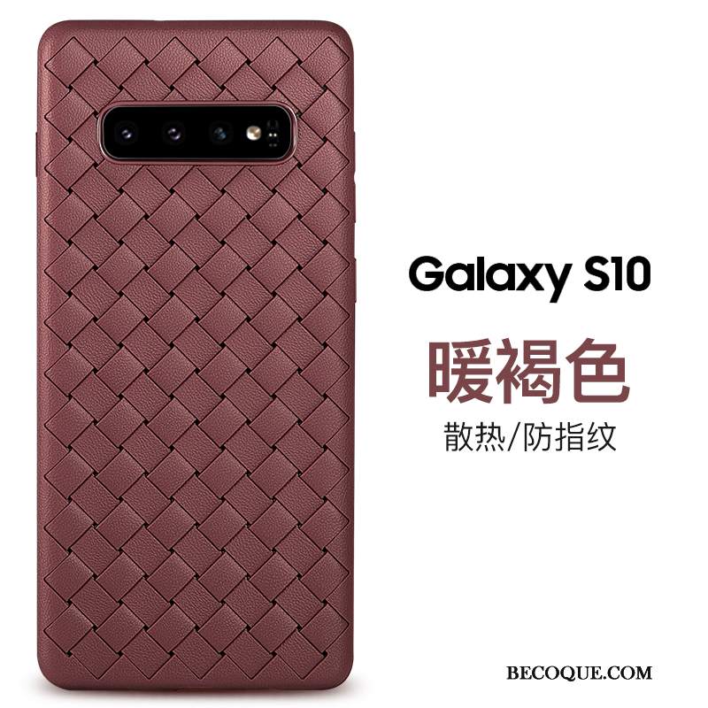 Futerał Samsung Galaxy S10 Silikonowe Anti-fall Oddychające, Etui Samsung Galaxy S10 Torby Osobowość Wysoki Koniec