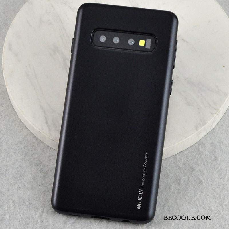 Futerał Samsung Galaxy S10+ Silikonowe Anti-fall Różowe, Etui Samsung Galaxy S10+ Ochraniacz Przezroczystyna Telefon