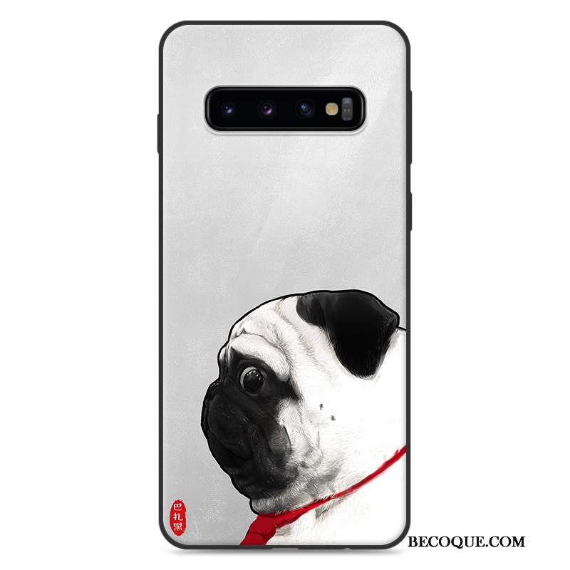 Futerał Samsung Galaxy S10+ Silikonowe Na Telefon Wiatr, Etui Samsung Galaxy S10+ Ochraniacz Proste Szary