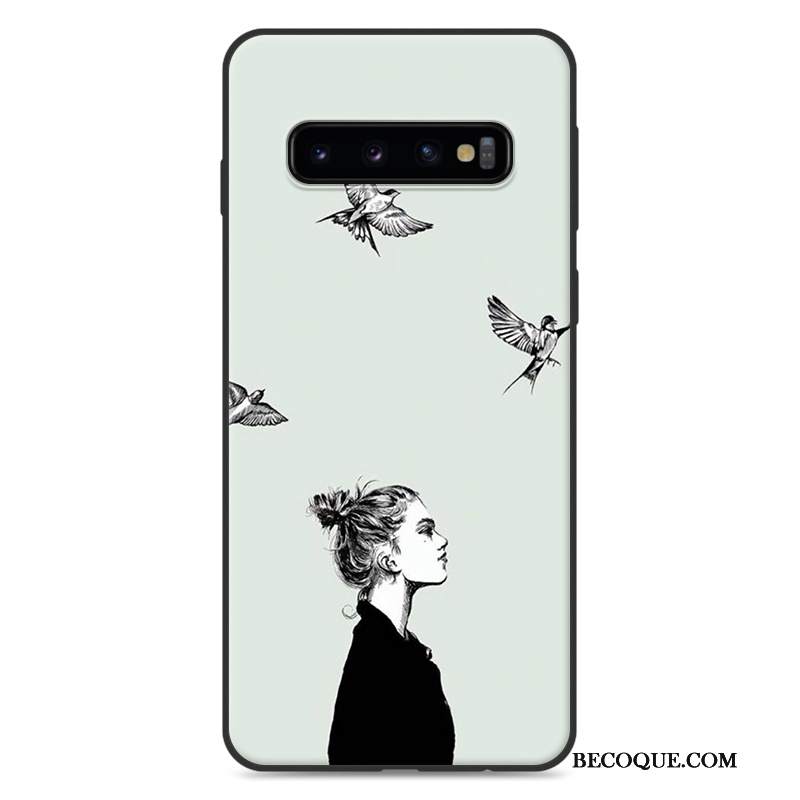 Futerał Samsung Galaxy S10+ Silikonowe Na Telefon Wiatr, Etui Samsung Galaxy S10+ Ochraniacz Proste Szary