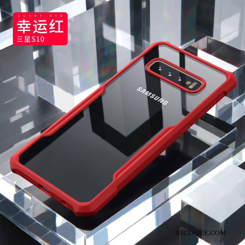 Futerał Samsung Galaxy S10 Silikonowe Osobowość Czerwony, Etui Samsung Galaxy S10 Kreatywne Na Telefon Anti-fall