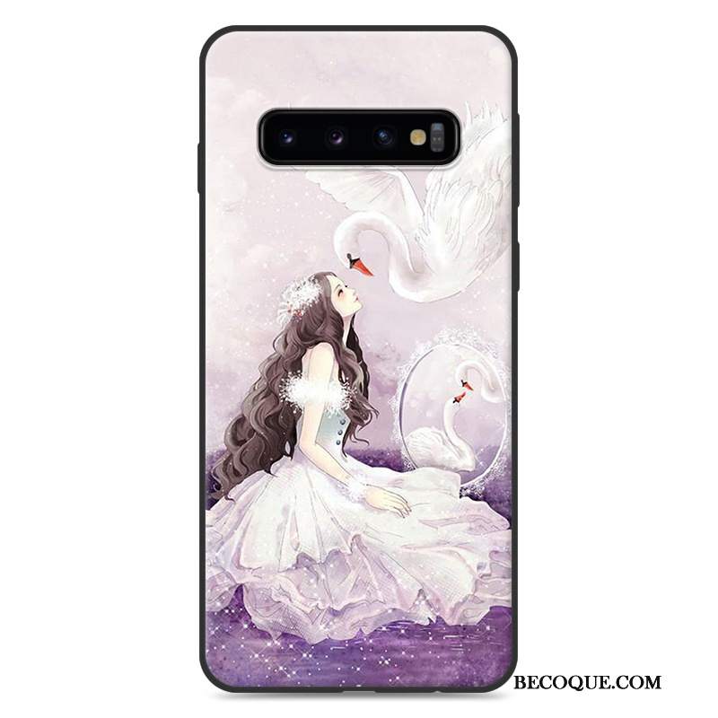 Futerał Samsung Galaxy S10+ Silikonowe Piękny Osobowość, Etui Samsung Galaxy S10+ Ochraniacz Purpurowy