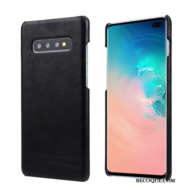 Futerał Samsung Galaxy S10 Skóra Cienkiena Telefon, Etui Samsung Galaxy S10 Ochraniacz Trudno Tendencja