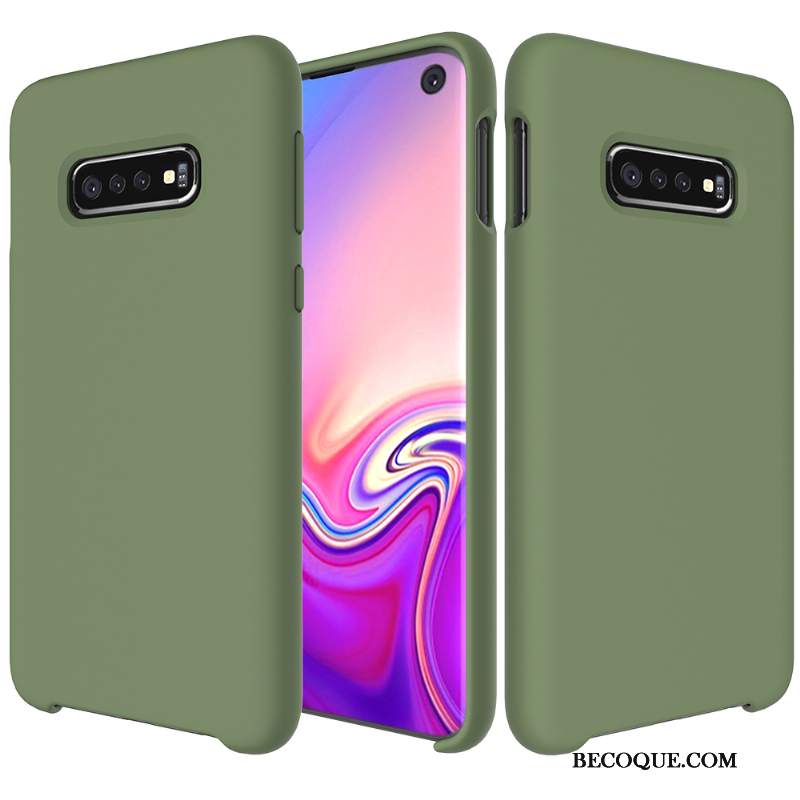 Futerał Samsung Galaxy S10+ Torby Cienkie Anti-fall, Etui Samsung Galaxy S10+ Silikonowe Zielonyna Telefon