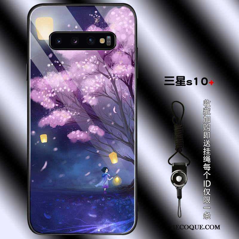 Futerał Samsung Galaxy S10+ Torby Czarny Modna Marka, Etui Samsung Galaxy S10+ Silikonowe Młodzież Osobowość