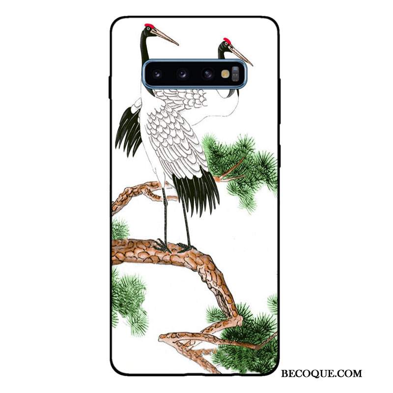 Futerał Samsung Galaxy S10+ Torby Czerwony Świeży, Etui Samsung Galaxy S10+ Miękki Dostosowanena Telefon