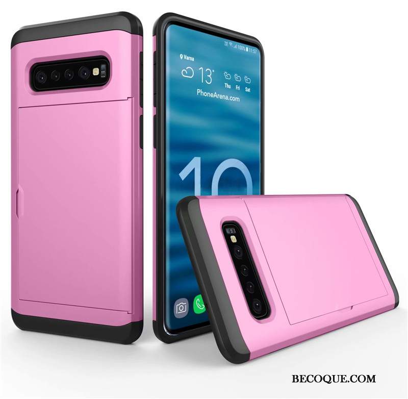 Futerał Samsung Galaxy S10+ Torby Karta Złoto, Etui Samsung Galaxy S10+ Ochraniacz Na Telefon Anti-fall