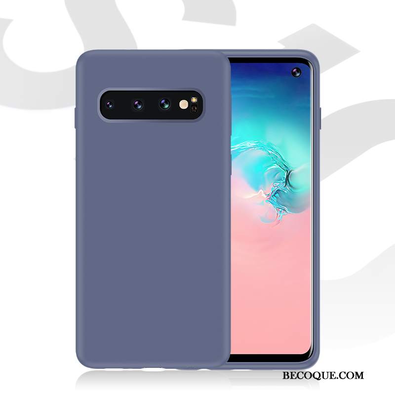 Futerał Samsung Galaxy S10+ Torby Niebieski Trudno, Etui Samsung Galaxy S10+ Kreatywne Anti-fall Led