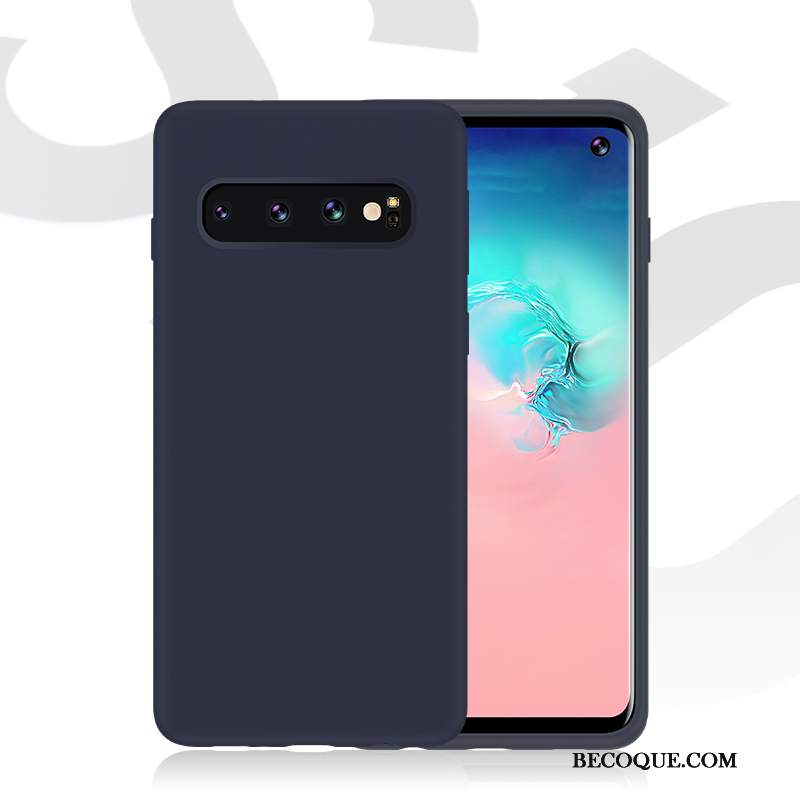 Futerał Samsung Galaxy S10+ Torby Niebieski Trudno, Etui Samsung Galaxy S10+ Kreatywne Anti-fall Led