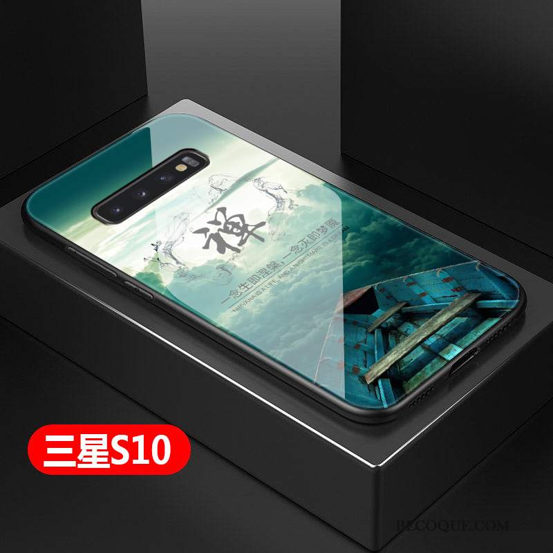 Futerał Samsung Galaxy S10 Torby Zielonyna Telefon, Etui Samsung Galaxy S10 Kreatywne Trudno Proste