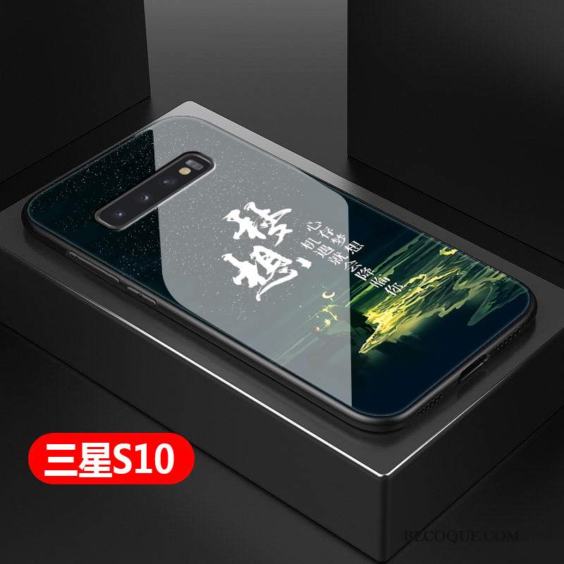 Futerał Samsung Galaxy S10 Torby Zielonyna Telefon, Etui Samsung Galaxy S10 Kreatywne Trudno Proste