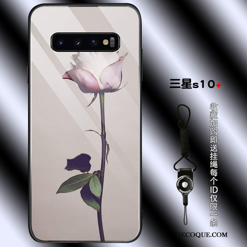 Futerał Samsung Galaxy S10+ Vintage Anti-fall Szkło, Etui Samsung Galaxy S10+ Torby Osobowość Proste