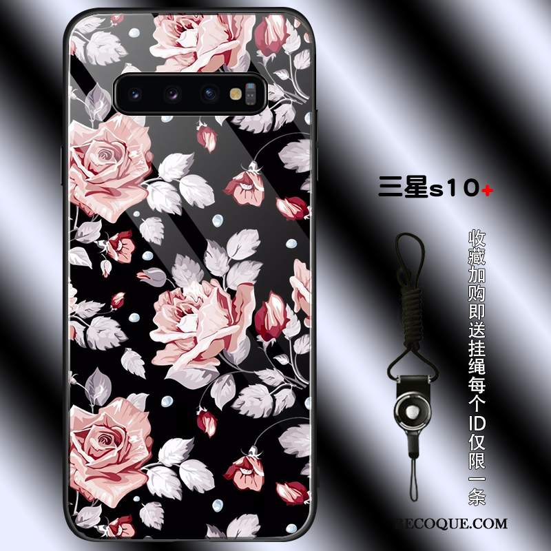 Futerał Samsung Galaxy S10+ Vintage Anti-fall Szkło, Etui Samsung Galaxy S10+ Torby Osobowość Proste