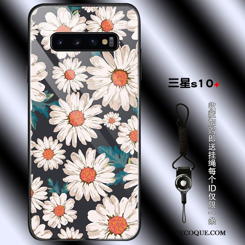 Futerał Samsung Galaxy S10+ Vintage Anti-fall Szkło, Etui Samsung Galaxy S10+ Torby Osobowość Proste