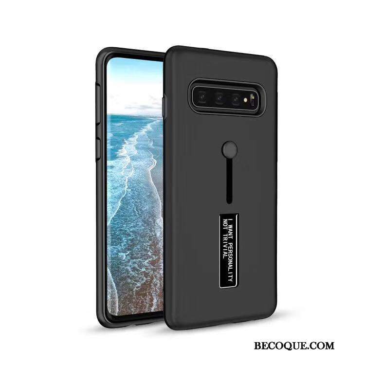 Futerał Samsung Galaxy S10 Wspornik Czerwony Ring, Etui Samsung Galaxy S10 Ochraniacz Na Telefon