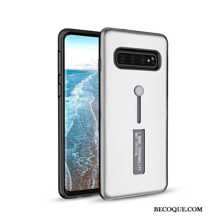 Futerał Samsung Galaxy S10 Wspornik Czerwony Ring, Etui Samsung Galaxy S10 Ochraniacz Na Telefon