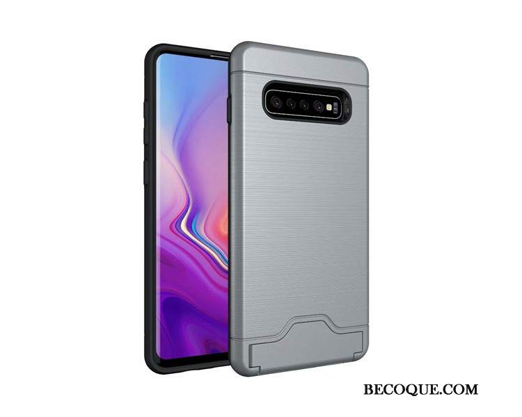 Futerał Samsung Galaxy S10+ Wspornik Jedwabna Telefon, Etui Samsung Galaxy S10+ Ochraniacz Cienka Proste