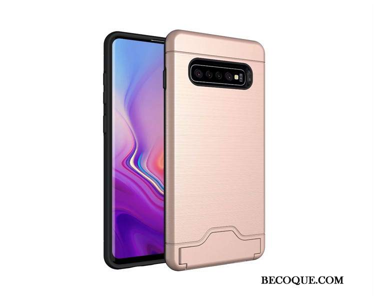 Futerał Samsung Galaxy S10+ Wspornik Jedwabna Telefon, Etui Samsung Galaxy S10+ Ochraniacz Cienka Proste