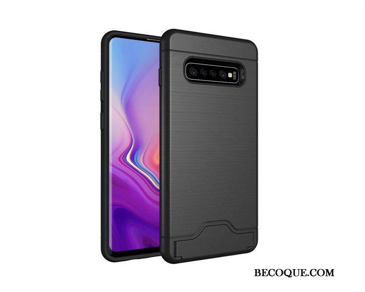 Futerał Samsung Galaxy S10+ Wspornik Jedwabna Telefon, Etui Samsung Galaxy S10+ Ochraniacz Cienka Proste