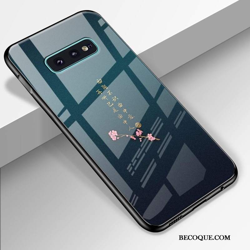 Futerał Samsung Galaxy S10e Kreskówka Gwiaździsty Szkło Hartowane, Etui Samsung Galaxy S10e Kreatywne Niebieskina Telefon