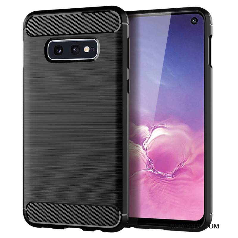 Futerał Samsung Galaxy S10e Miękki Włókno Anti-fall, Etui Samsung Galaxy S10e Silikonowe Wzór Jedwab