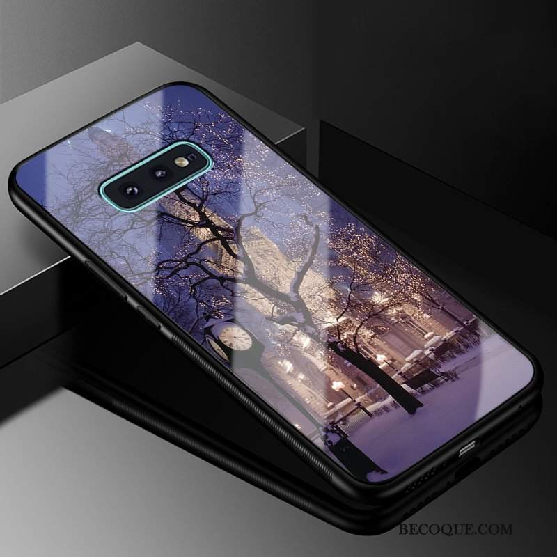 Futerał Samsung Galaxy S10e Ochraniacz Czarny Szkło, Etui Samsung Galaxy S10e Nowy Wiatr