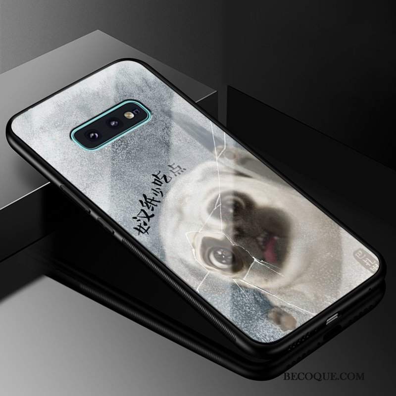 Futerał Samsung Galaxy S10e Ochraniacz Czarny Szkło, Etui Samsung Galaxy S10e Nowy Wiatr