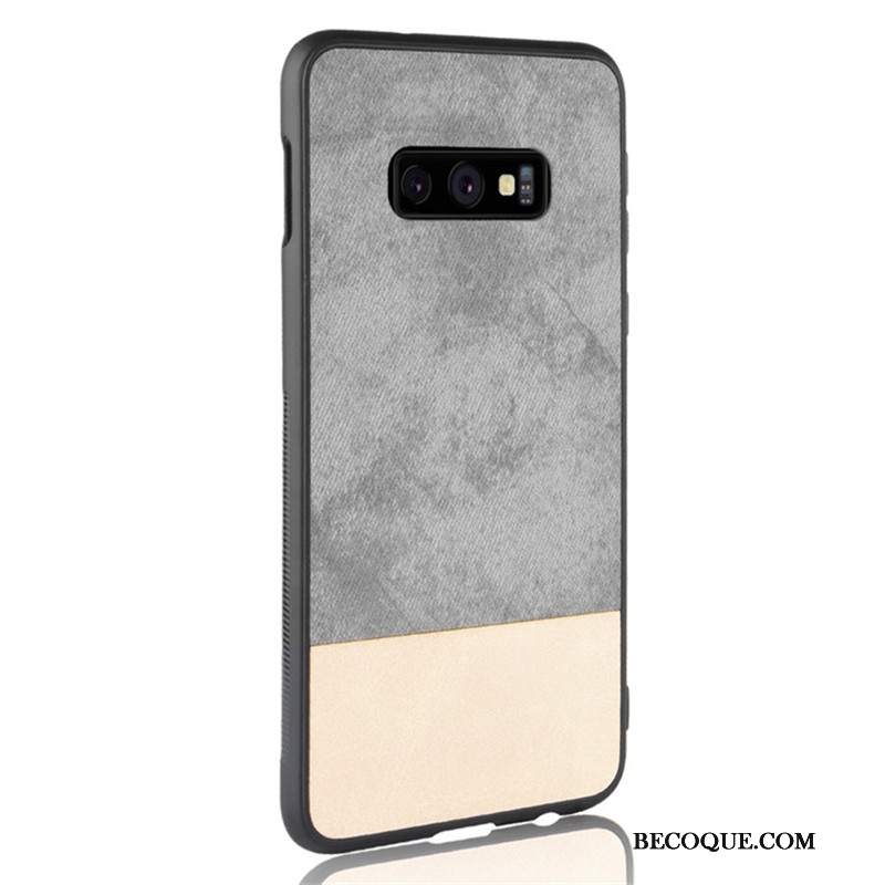 Futerał Samsung Galaxy S10e Ochraniacz Na Telefon Mieszane Kolory, Etui Samsung Galaxy S10e Miękki Denim Trudno