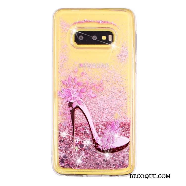 Futerał Samsung Galaxy S10e Ochraniacz Quicksand Liquid, Etui Samsung Galaxy S10e Przezroczystyna Telefon