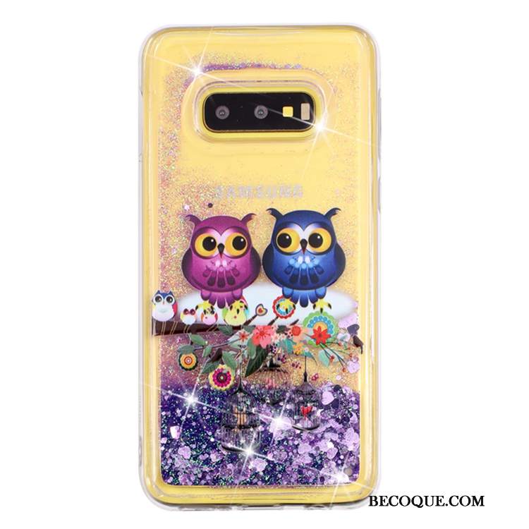 Futerał Samsung Galaxy S10e Ochraniacz Quicksand Liquid, Etui Samsung Galaxy S10e Przezroczystyna Telefon