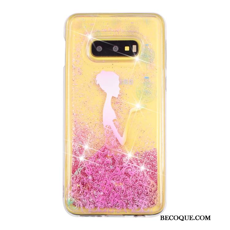 Futerał Samsung Galaxy S10e Ochraniacz Quicksand Liquid, Etui Samsung Galaxy S10e Przezroczystyna Telefon