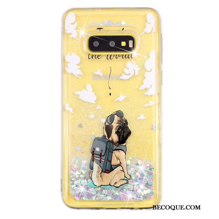 Futerał Samsung Galaxy S10e Ochraniacz Quicksand Liquid, Etui Samsung Galaxy S10e Przezroczystyna Telefon