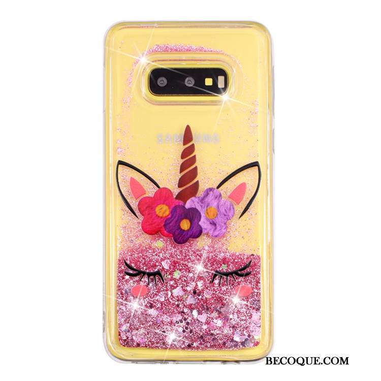 Futerał Samsung Galaxy S10e Ochraniacz Quicksand Liquid, Etui Samsung Galaxy S10e Przezroczystyna Telefon