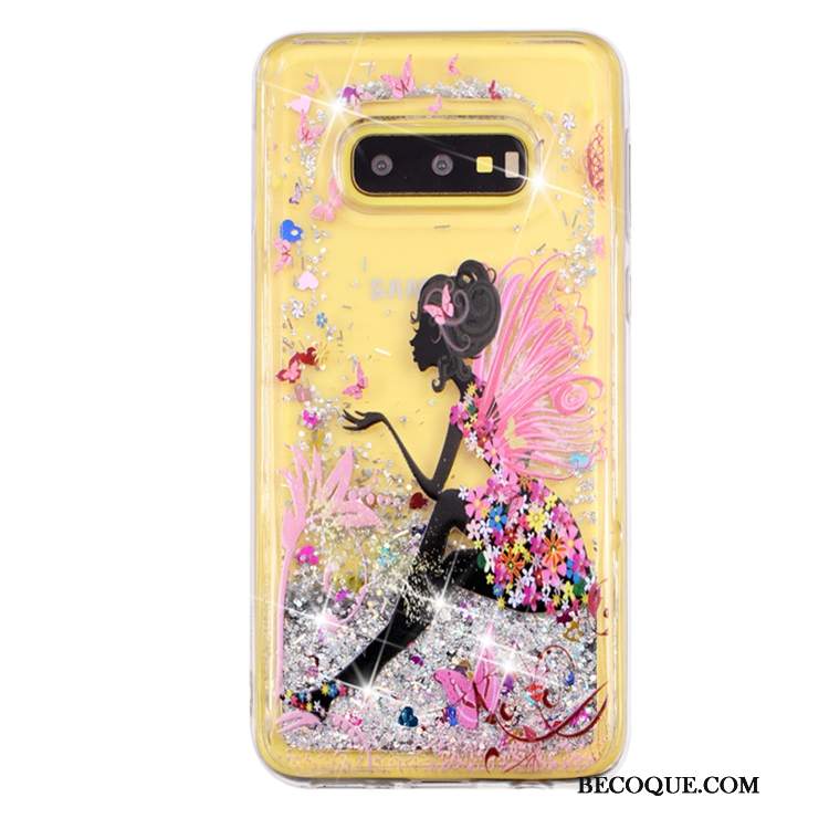 Futerał Samsung Galaxy S10e Ochraniacz Quicksand Liquid, Etui Samsung Galaxy S10e Przezroczystyna Telefon