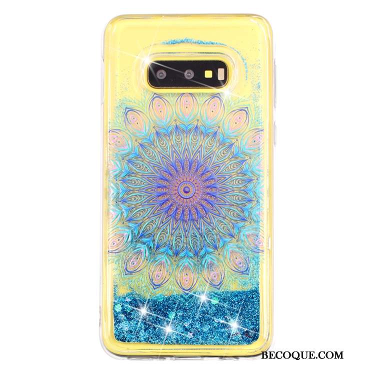 Futerał Samsung Galaxy S10e Ochraniacz Quicksand Liquid, Etui Samsung Galaxy S10e Przezroczystyna Telefon