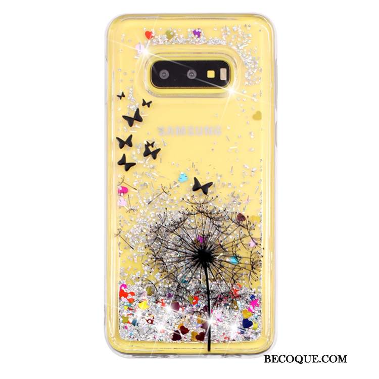 Futerał Samsung Galaxy S10e Ochraniacz Quicksand Liquid, Etui Samsung Galaxy S10e Przezroczystyna Telefon