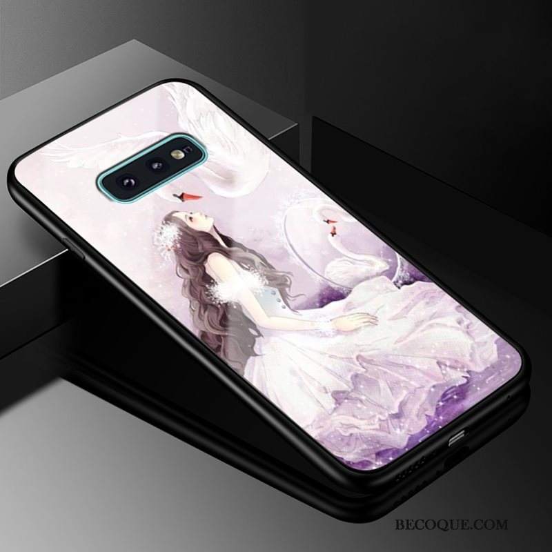 Futerał Samsung Galaxy S10e Torby Szkło Purpurowy, Etui Samsung Galaxy S10e Trudnona Telefon