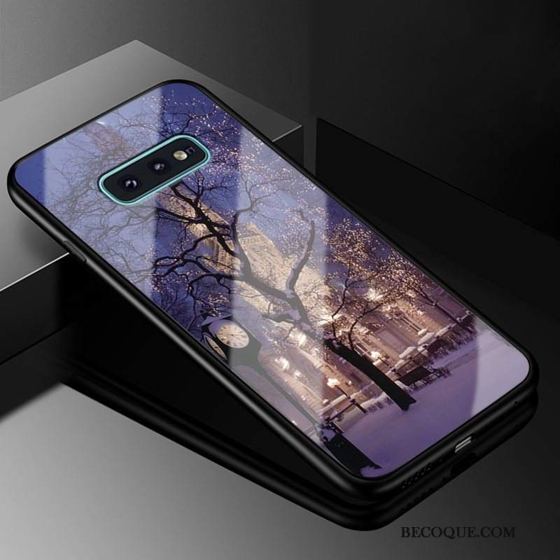 Futerał Samsung Galaxy S10e Torby Szkło Purpurowy, Etui Samsung Galaxy S10e Trudnona Telefon