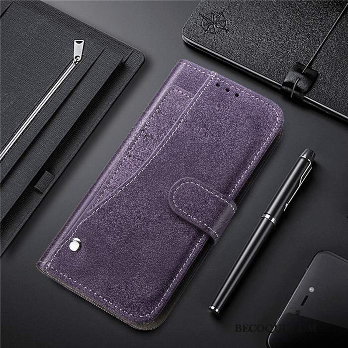 Futerał Samsung Galaxy S10e Wspornik Niebieski Karta, Etui Samsung Galaxy S10e Skóra Nubuku