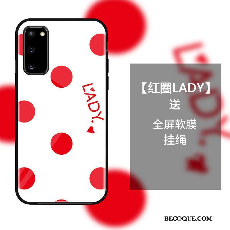 Futerał Samsung Galaxy S20 Moda Anti-fall Zakochani, Etui Samsung Galaxy S20 Ochraniacz Szkło Czarny