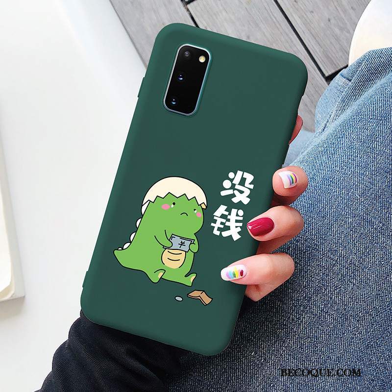 Futerał Samsung Galaxy S20 Ochraniacz Zielony Smok, Etui Samsung Galaxy S20 Kreskówka Modna Marka Cienkie