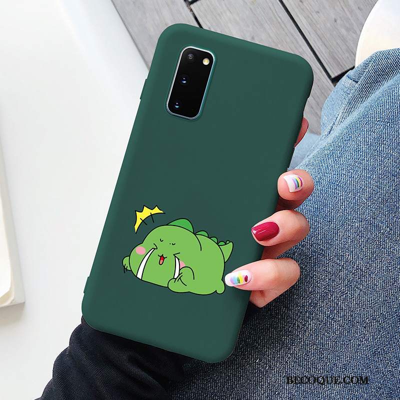 Futerał Samsung Galaxy S20 Ochraniacz Zielony Smok, Etui Samsung Galaxy S20 Kreskówka Modna Marka Cienkie