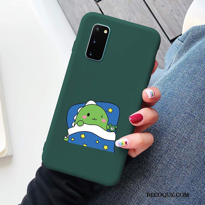 Futerał Samsung Galaxy S20 Ochraniacz Zielony Smok, Etui Samsung Galaxy S20 Kreskówka Modna Marka Cienkie