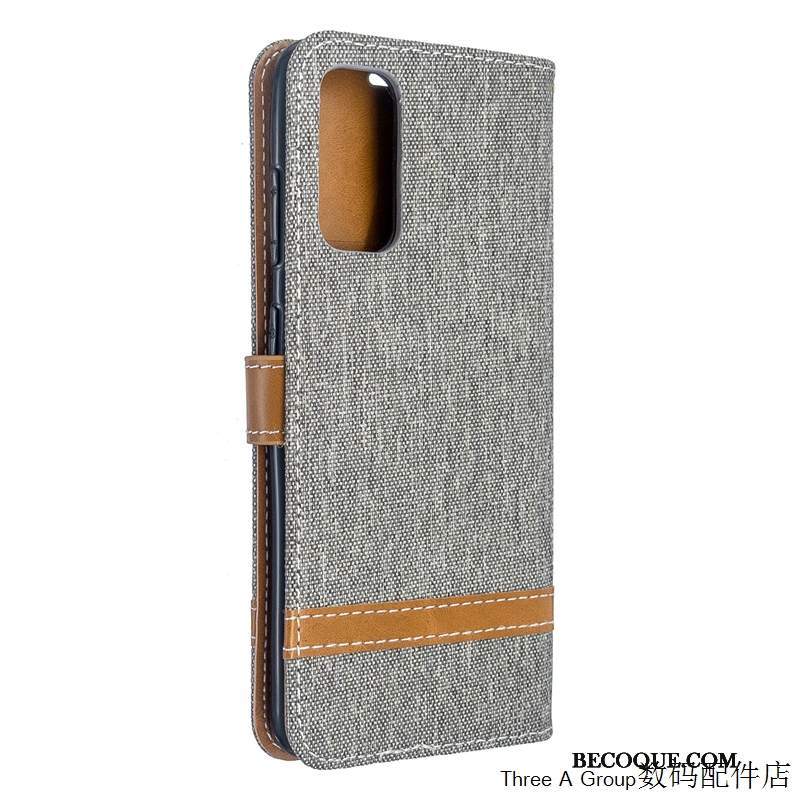 Futerał Samsung Galaxy S20 Ultra Pokrowce Anti-fall Denim, Etui Samsung Galaxy S20 Ultra Kreatywne Niebieski Wzór