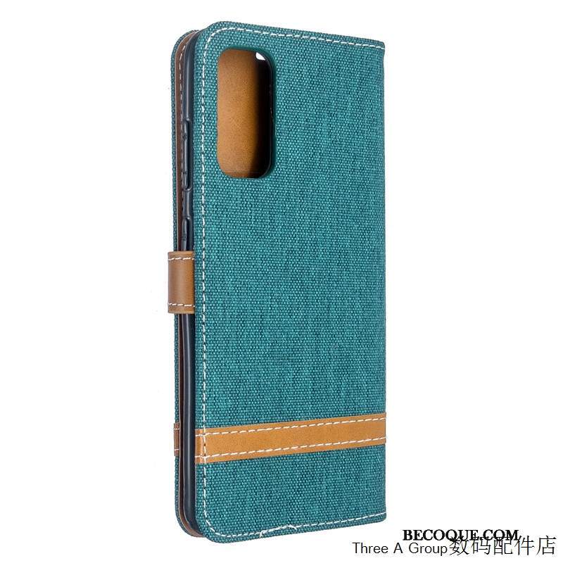 Futerał Samsung Galaxy S20 Ultra Pokrowce Anti-fall Denim, Etui Samsung Galaxy S20 Ultra Kreatywne Niebieski Wzór