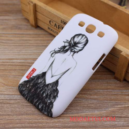 Futerał Samsung Galaxy S3 Kreskówka Niebieski Nubuku, Etui Samsung Galaxy S3 Ochraniacz Trudnona Telefon